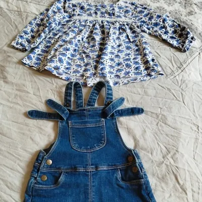 Jupe salopette et tunique Creeks 6 mois 